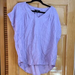 Simply Vera Vera Wang Lavender V-Neck Blouse